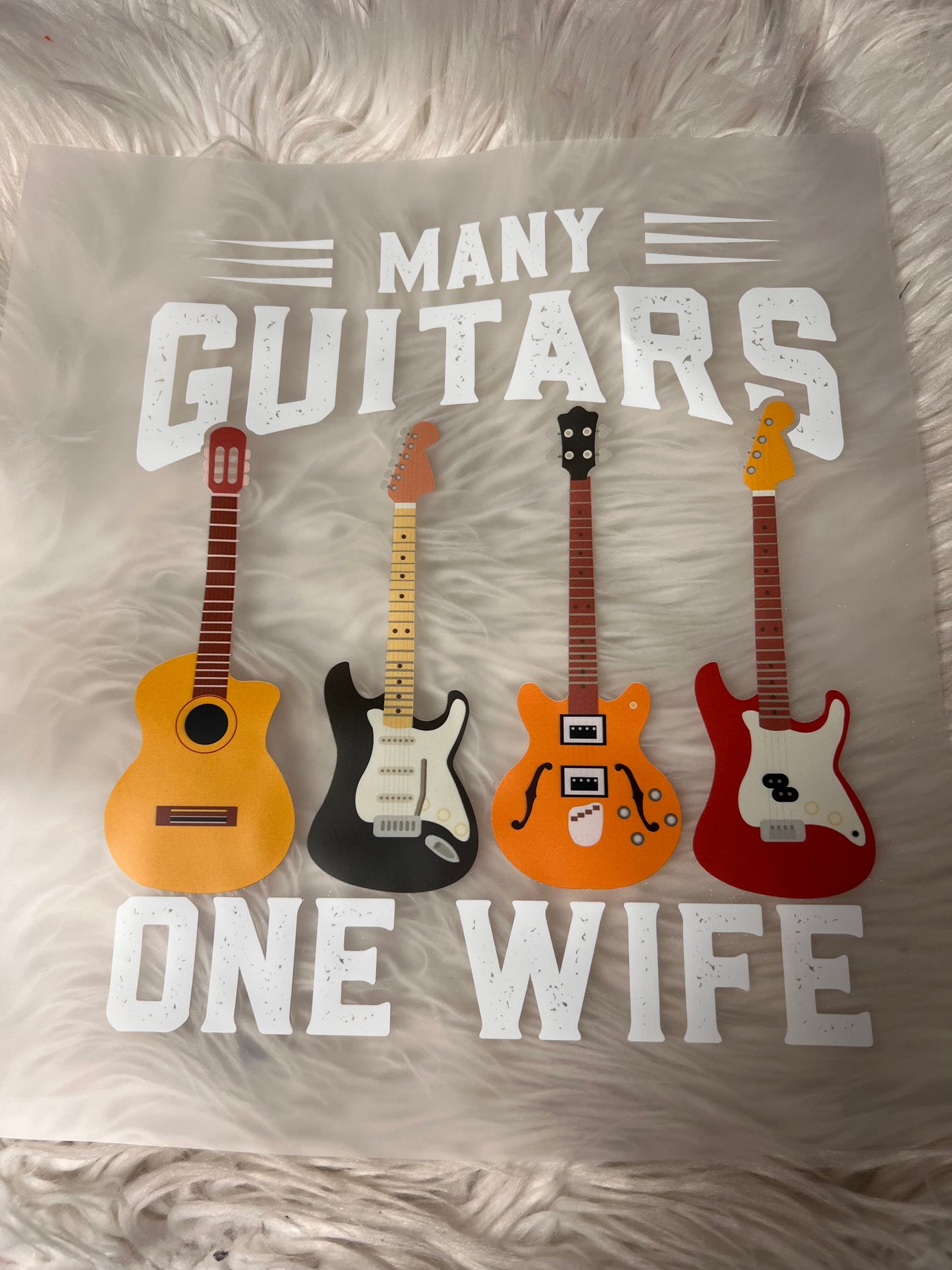 New dtf many guitars one wife