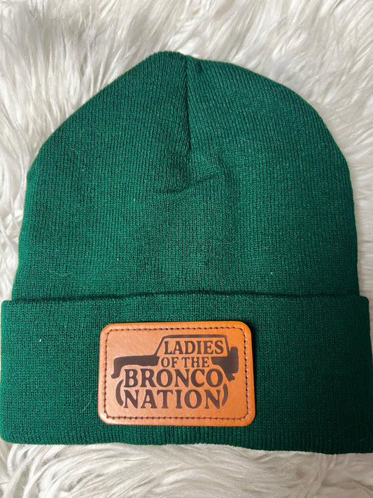 Ladies of the B nation beanie green