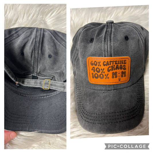 New hat caffeine chaos 100% Mom
