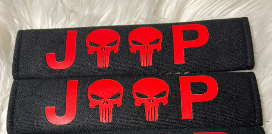 New seatbelt covers red