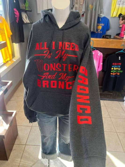 unisex  4 x 4 hoodie dark  Heather