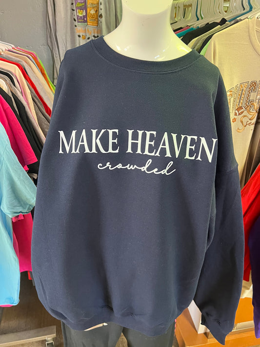 New unisex make  heaven crowded navy Top