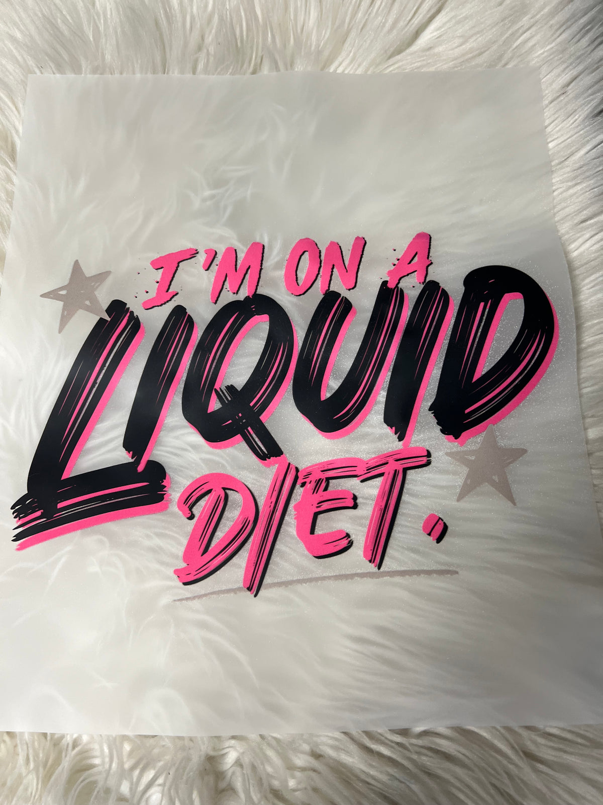 New DTF I am on a liquid diet 