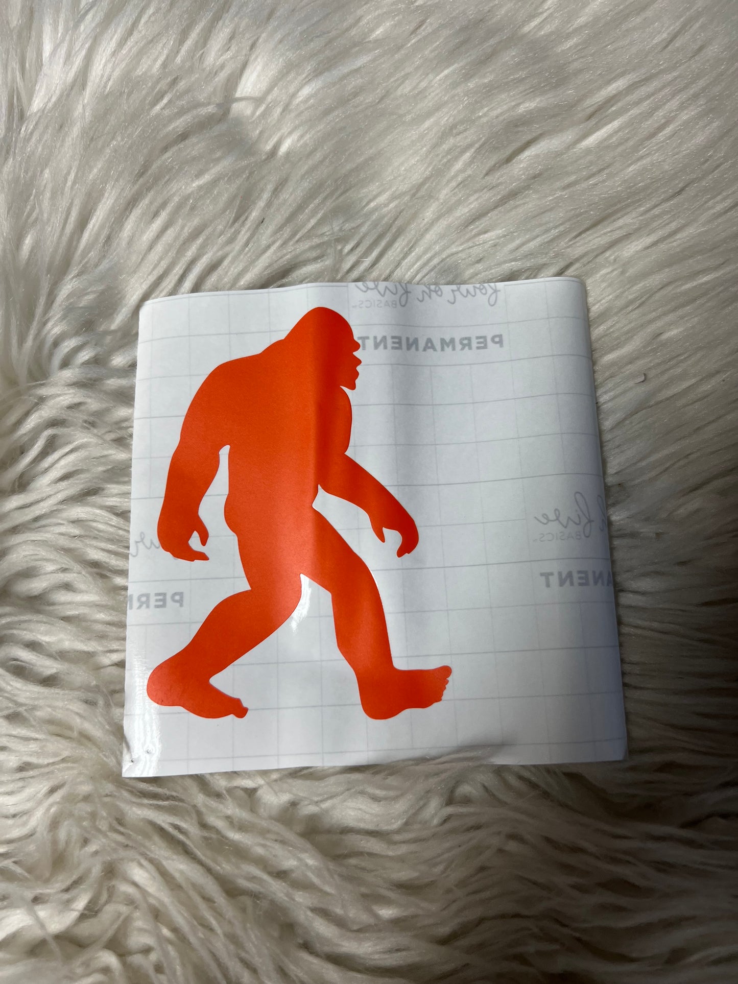 decal Sasquatch orange