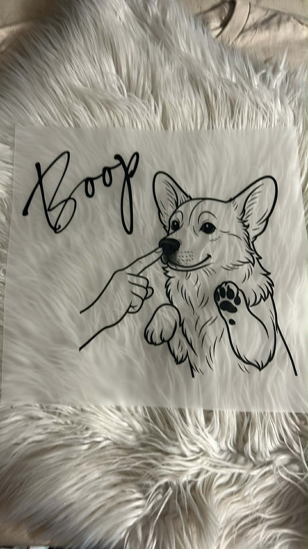 New DTF corgi Christmas