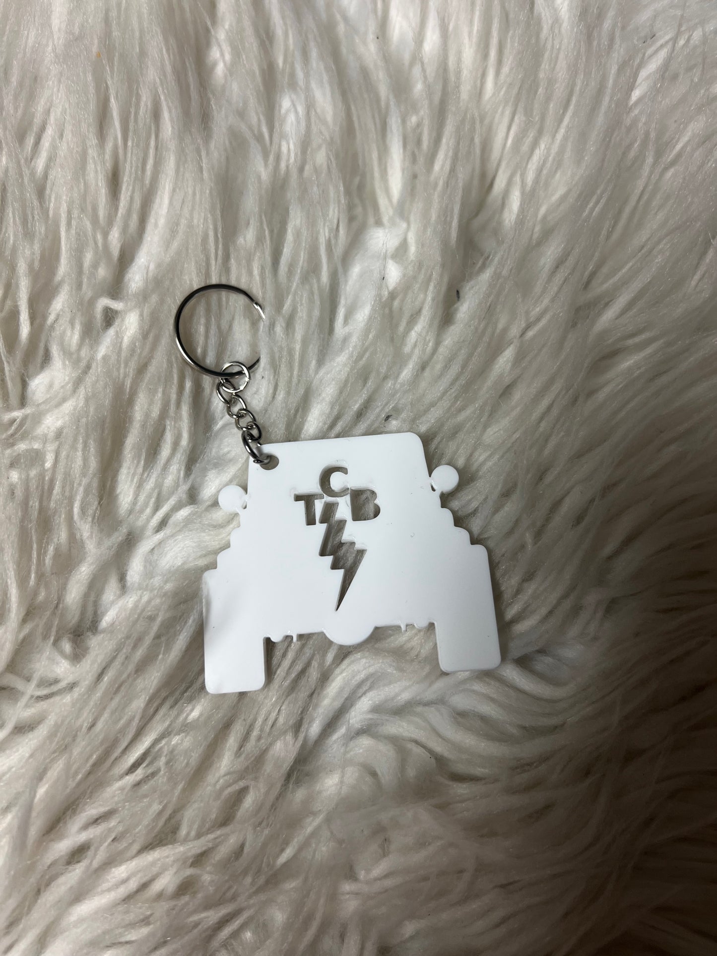 New TCBY white 4 x 4 vehicle key