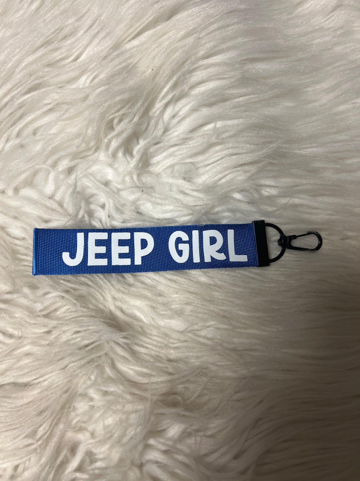 Keychain wristlet 4 x 4 blue