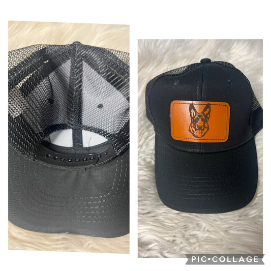 Brand new lasered engraved hat German Shepherd
