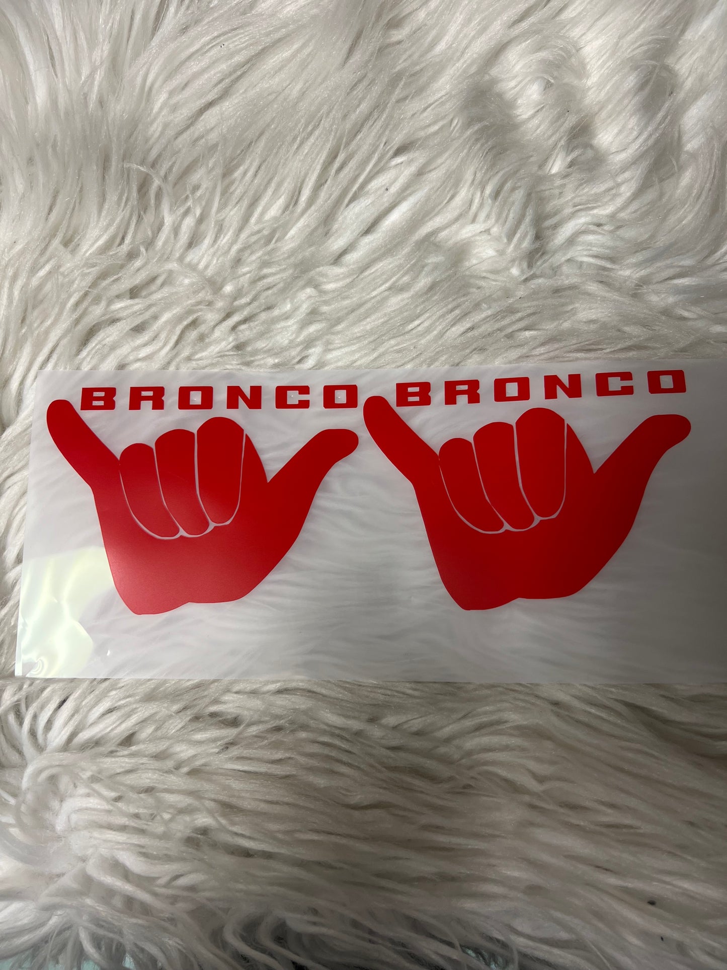 Vehicle wave car decals red