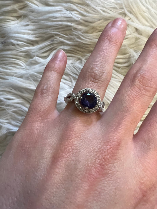Brand new ring size 7 purple stone