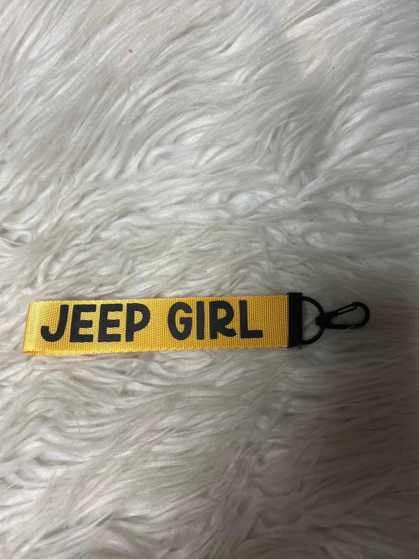 Keychain wristlet 4 x 4 yellow
