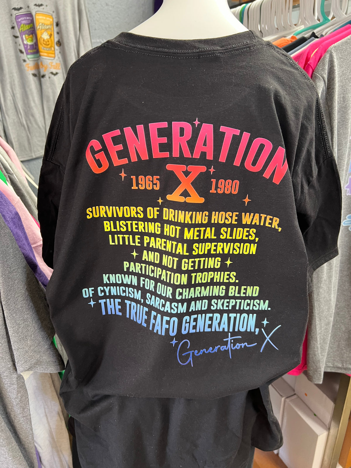 unisex top Gen X