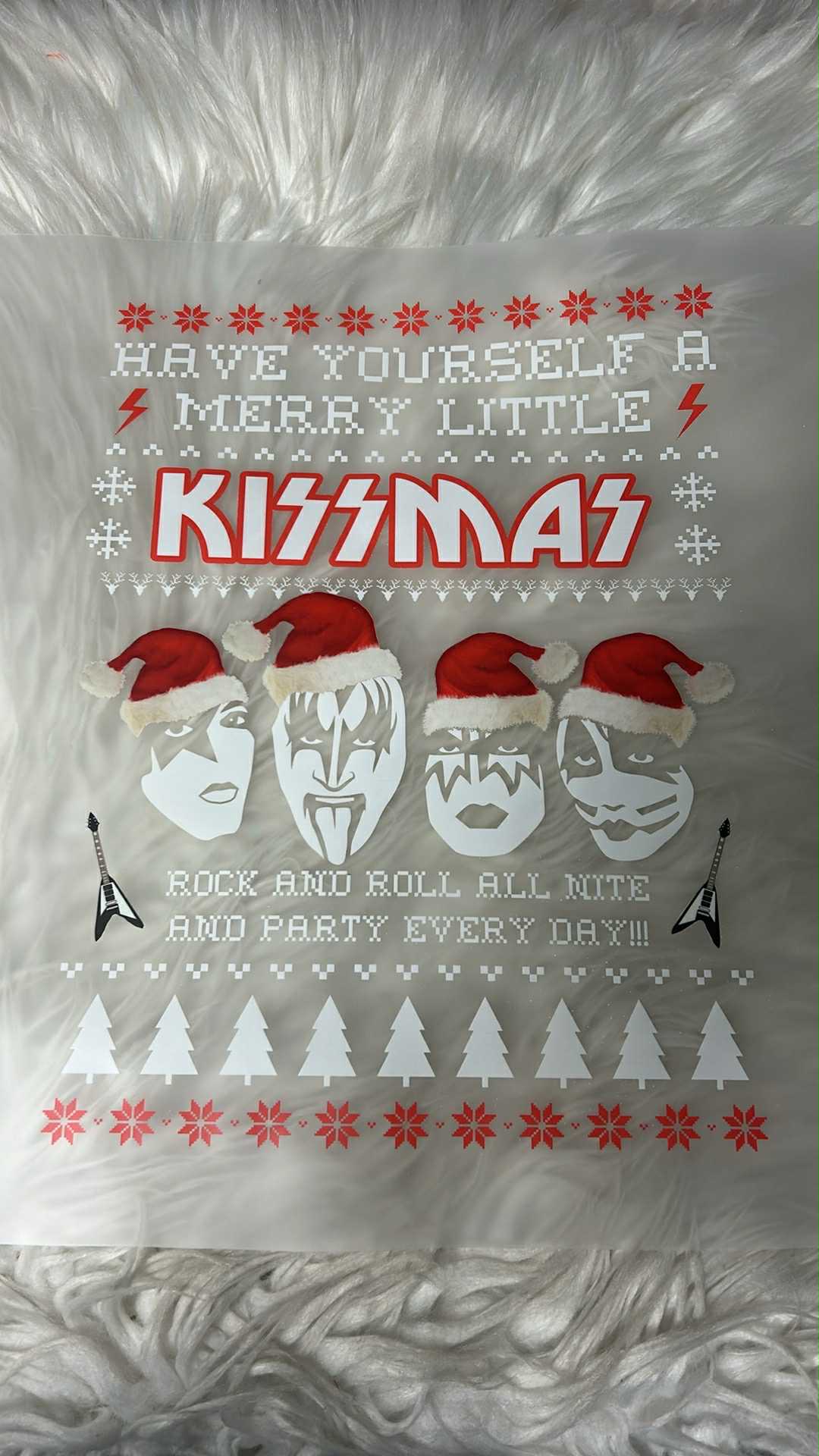 New DTF Christmas kiss