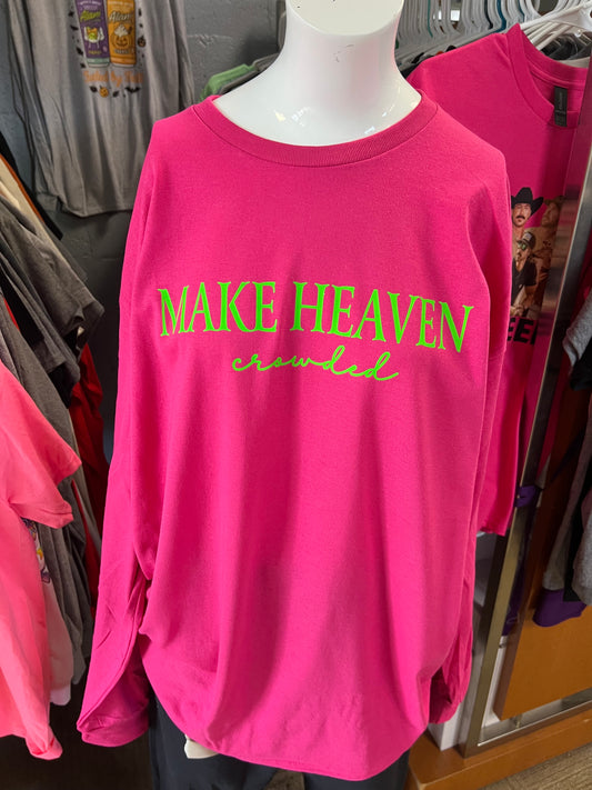 New unisex pink with neon green make heaven crowded 