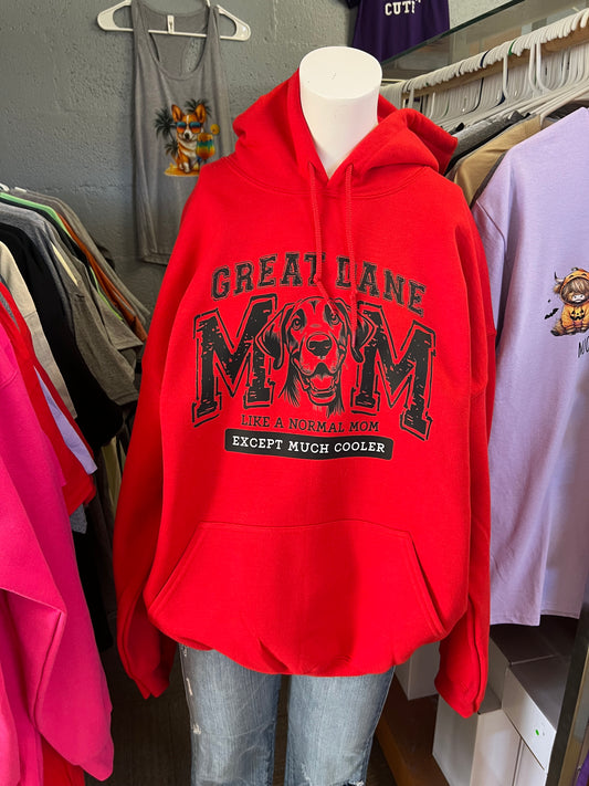 unisex hoodie red Dane