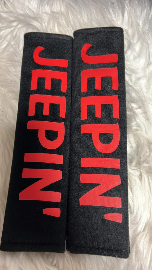 New seatbelt covers red