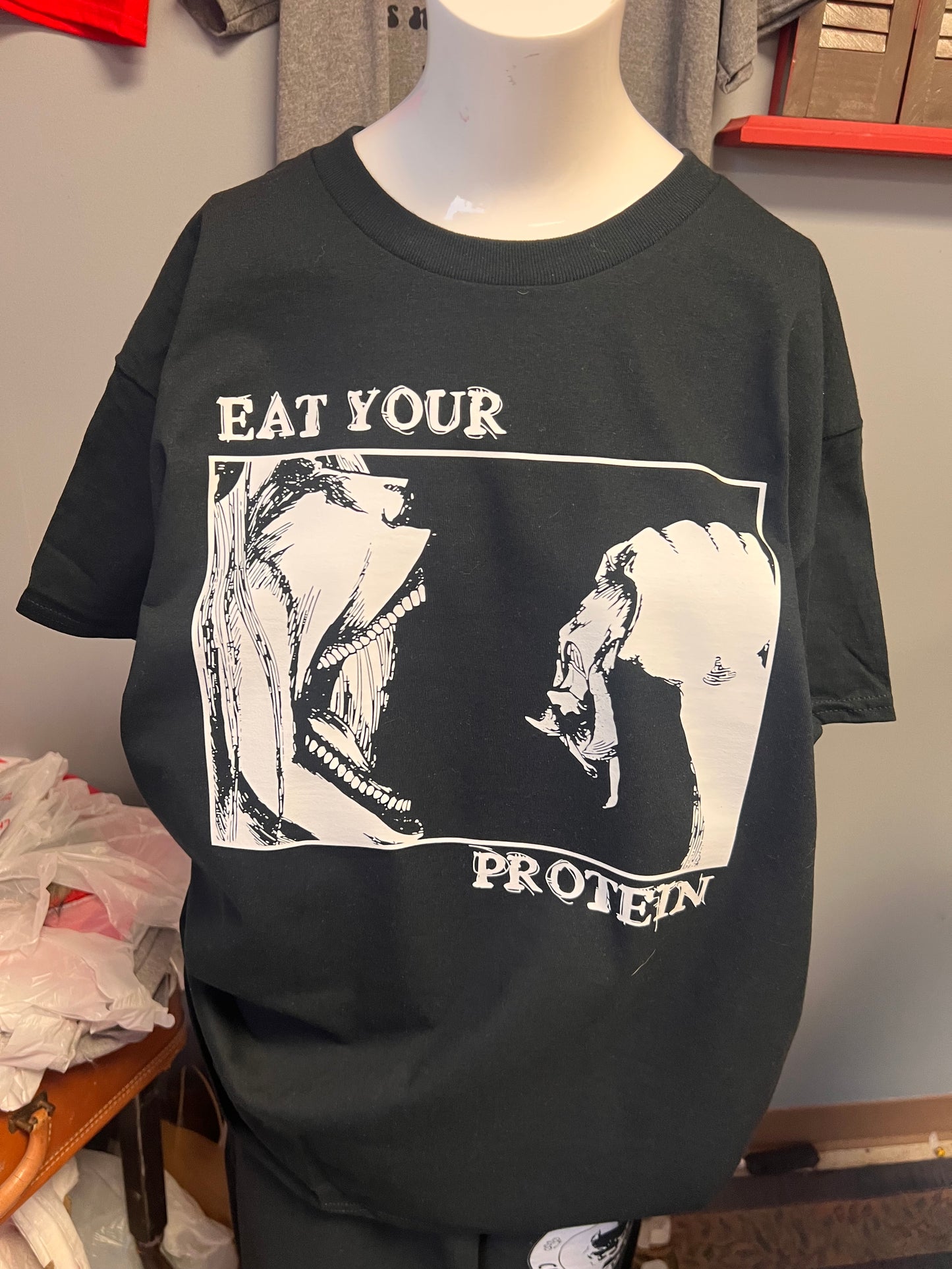 New unisex anime eat your protein 