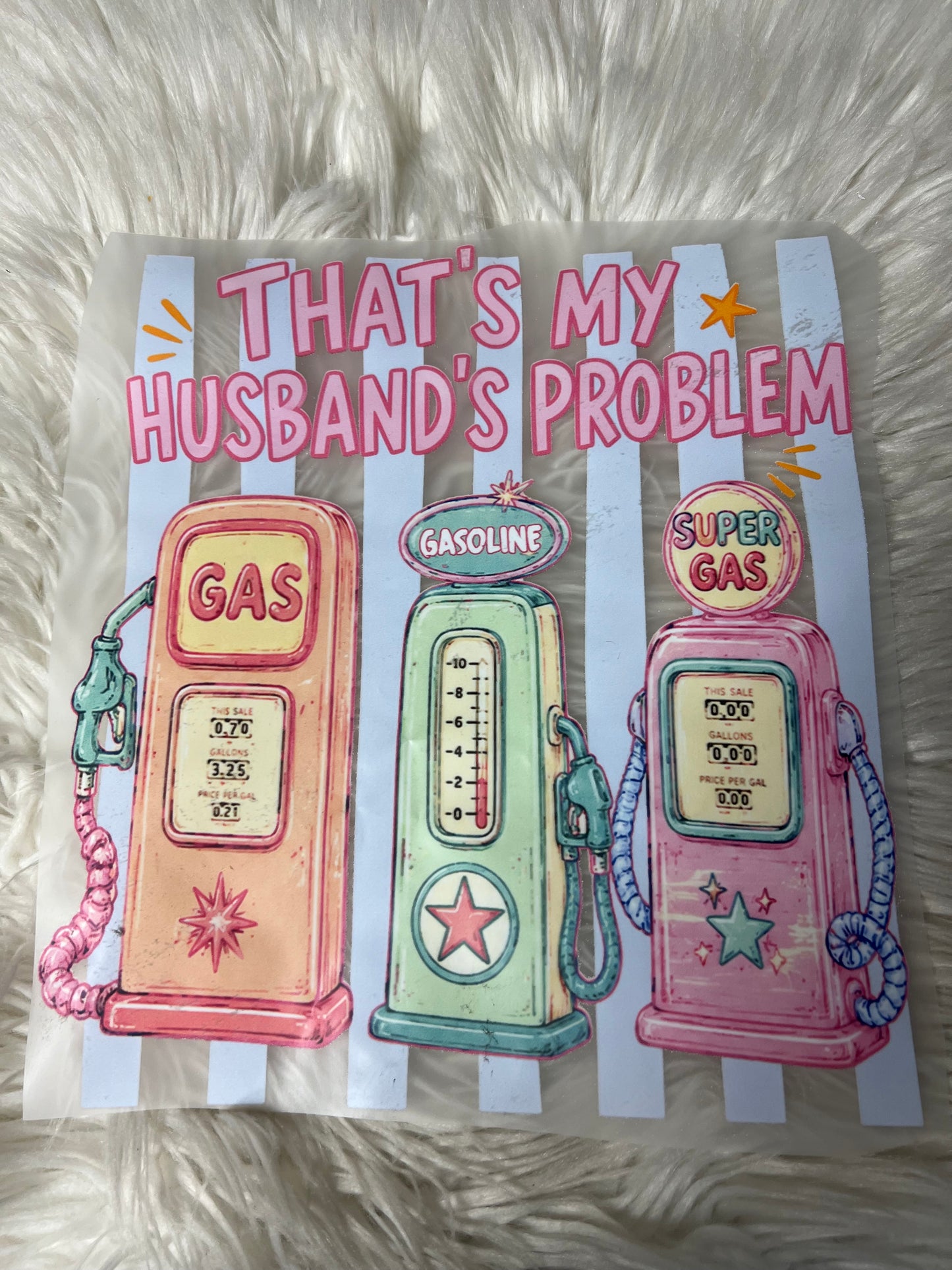 New DTF that’s my husband‘s problem out of gas