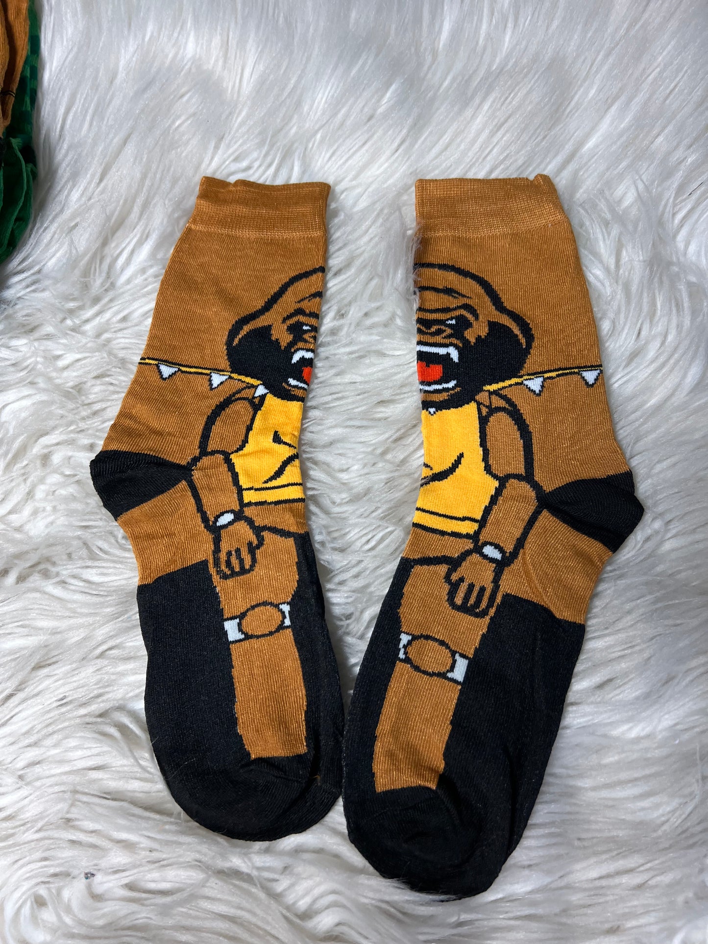 New adult one size graphic socks