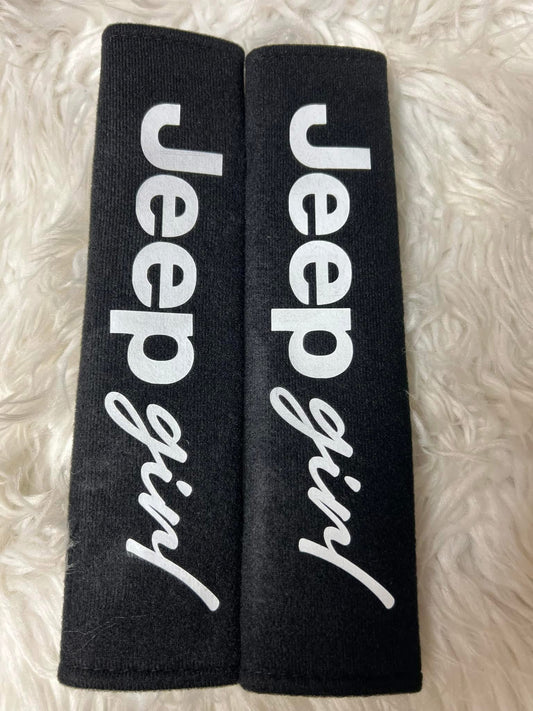New seatbelt covers white