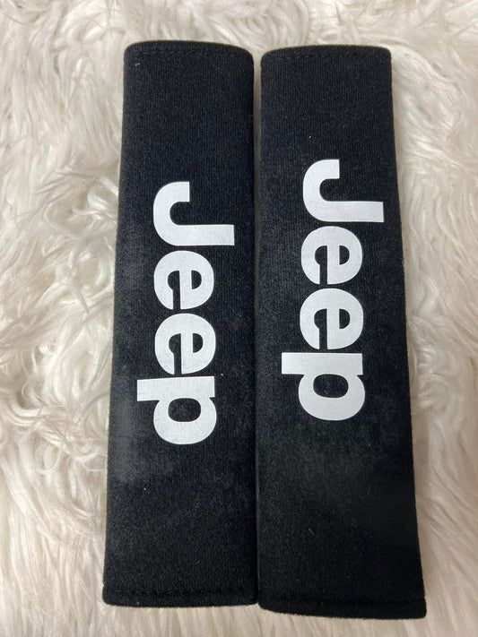 New seatbelt covers white