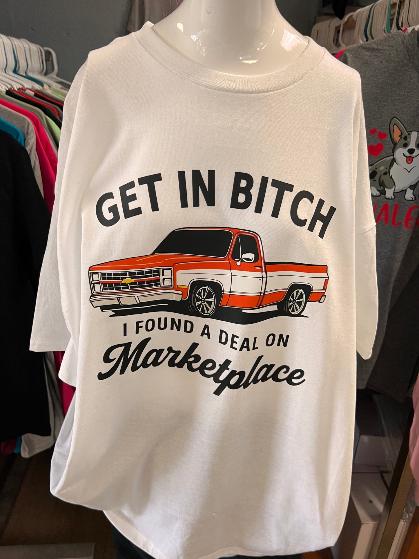 New unisex funny get in bitch I found a deal on marketplace. 