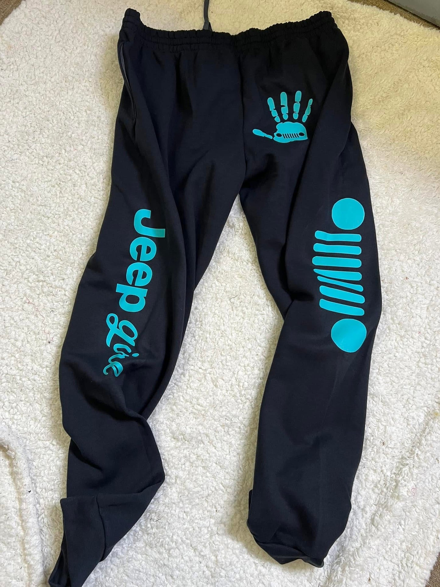 New unisex jerzees bottoms black