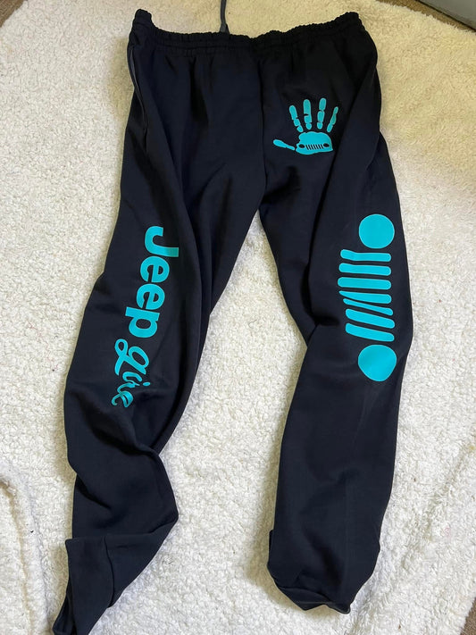 New unisex jerzees bottoms black