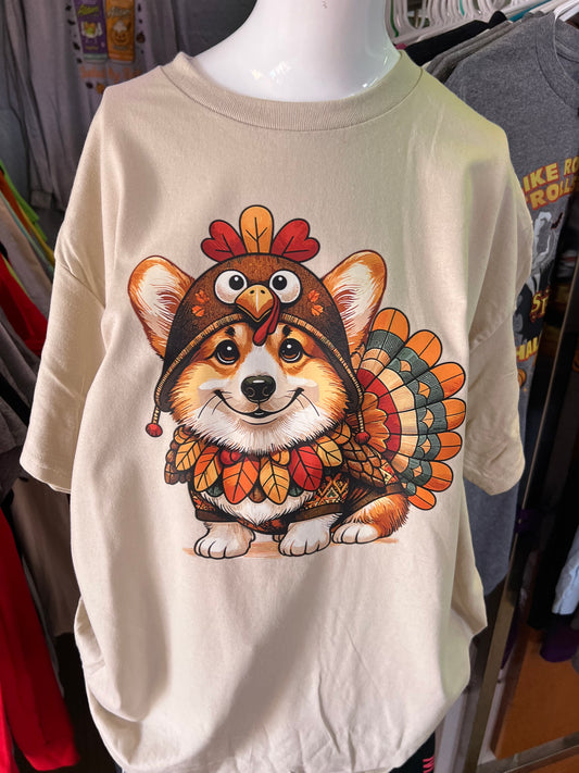 New  unisex corgi Thanksgiving