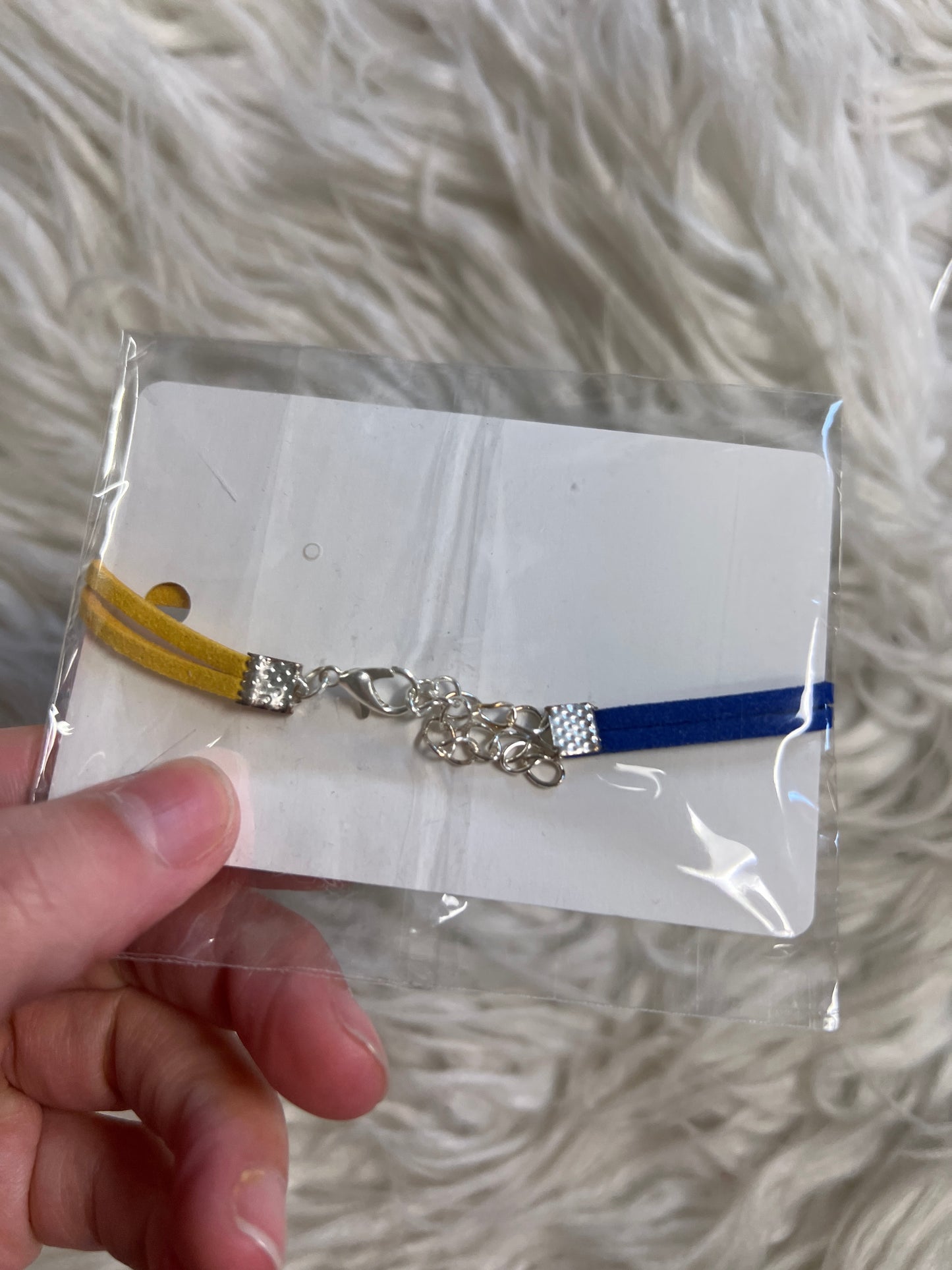 new bracelet blue and yellow