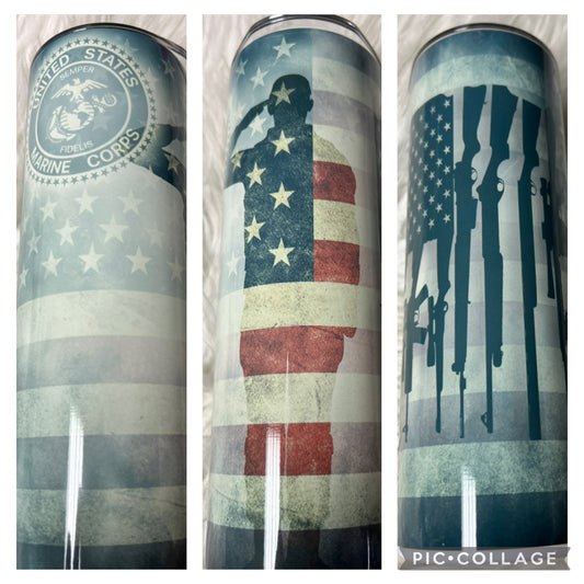20 ounce metal Tumblr
