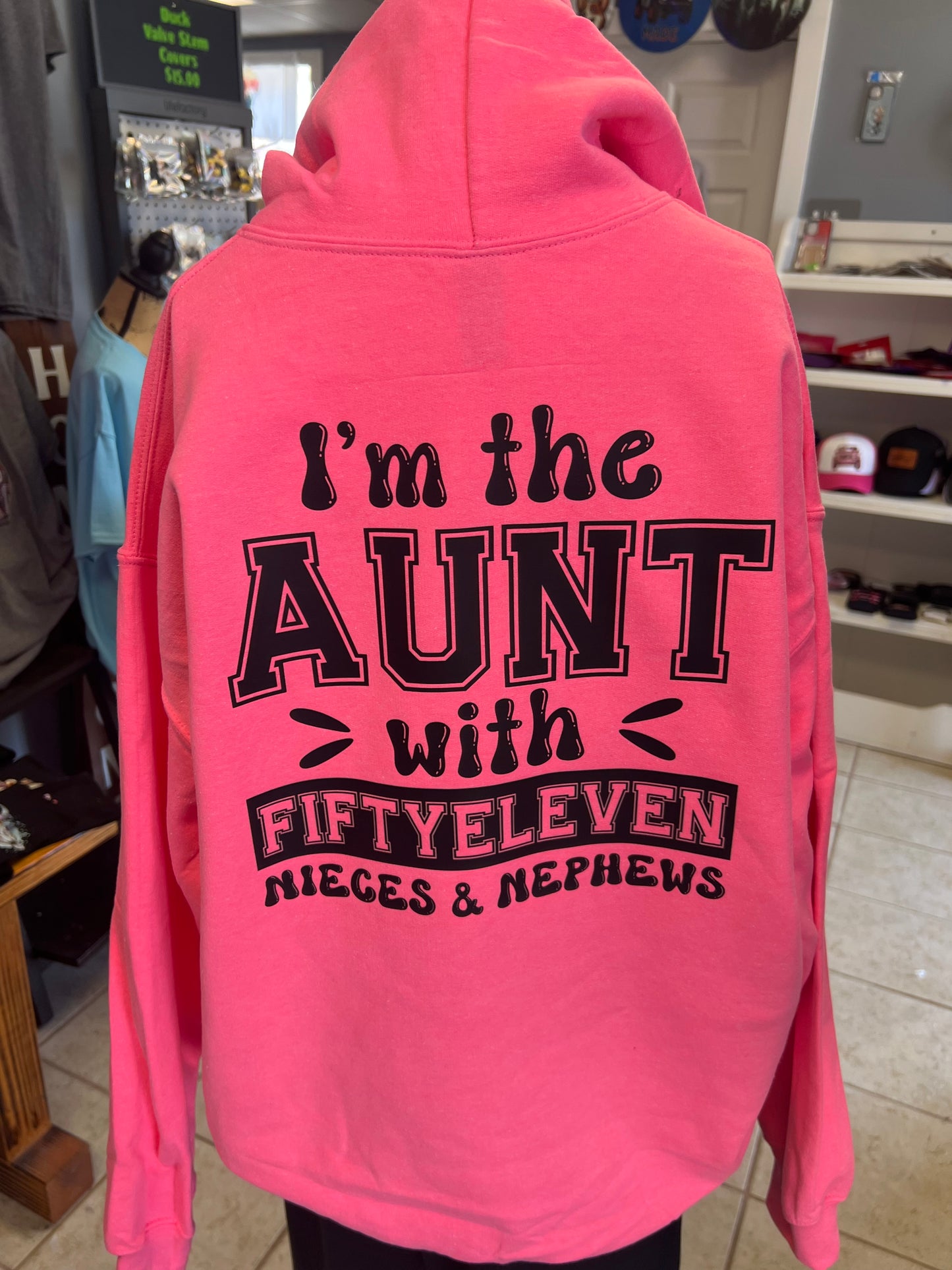 New unisex Aunt pink
