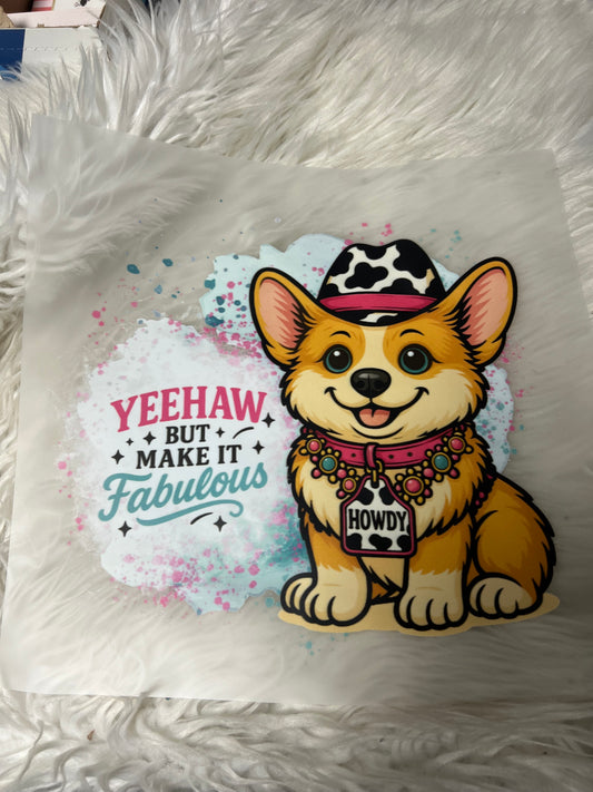 New DTF corgi