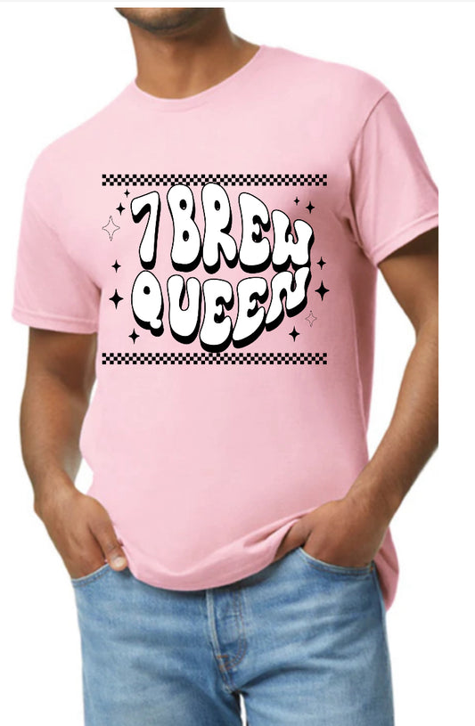 New  unisex T-shirt seven brew coffee queen