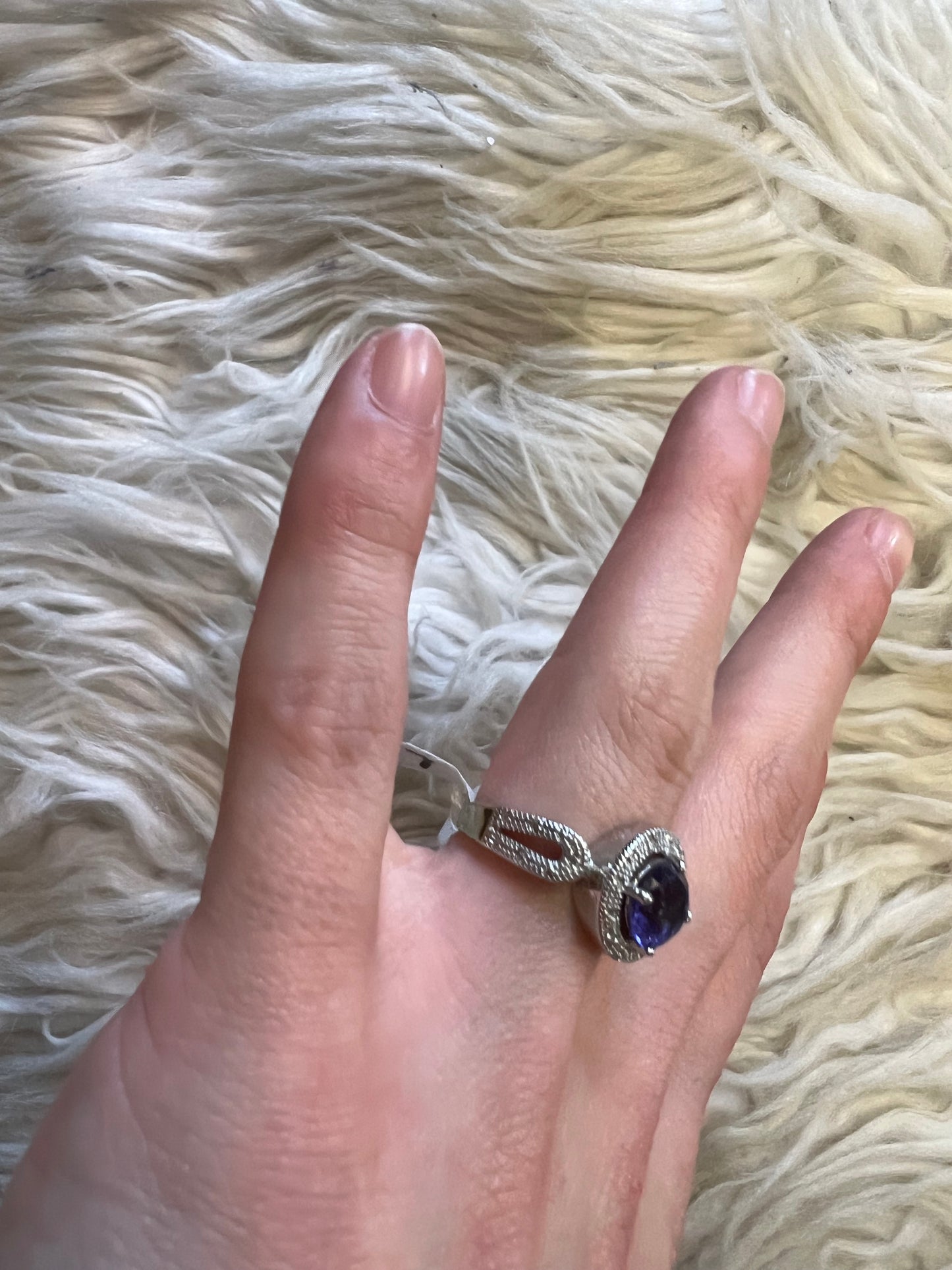 Brand new ring size 7 purple stone