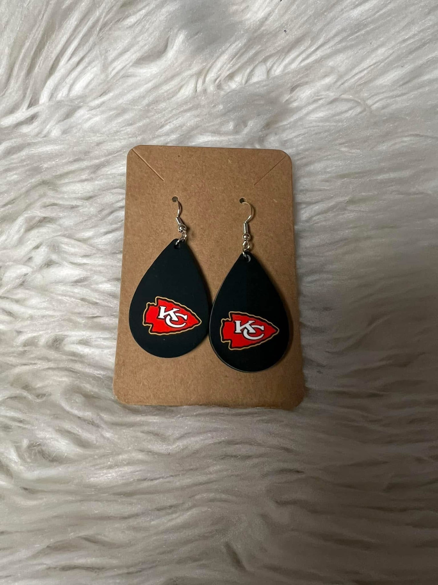 New football style earrings
