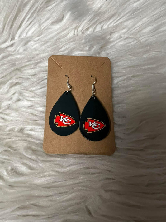 New football style earrings