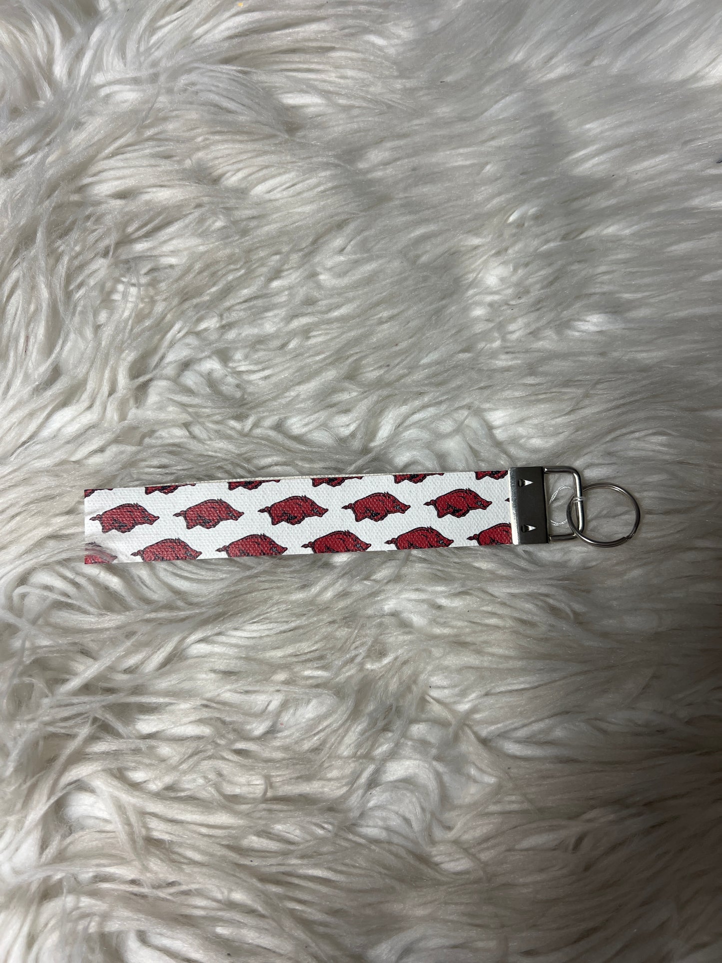 New keychain wristlet football