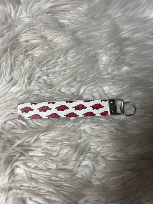 New keychain wristlet football