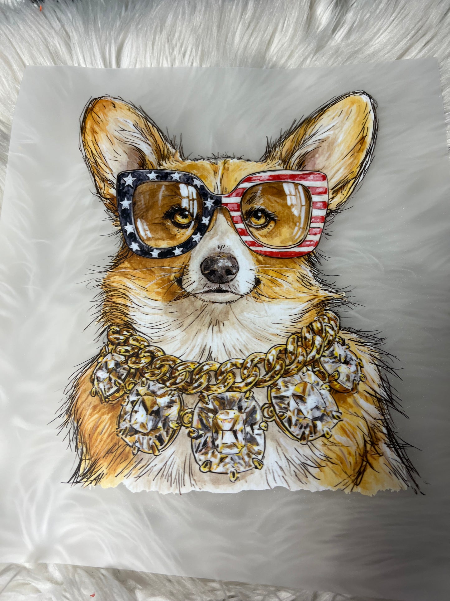 New DTF corgi