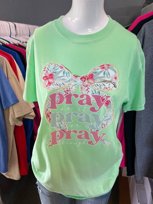 Brand new unisex mint T-shirt pray shirt size small
