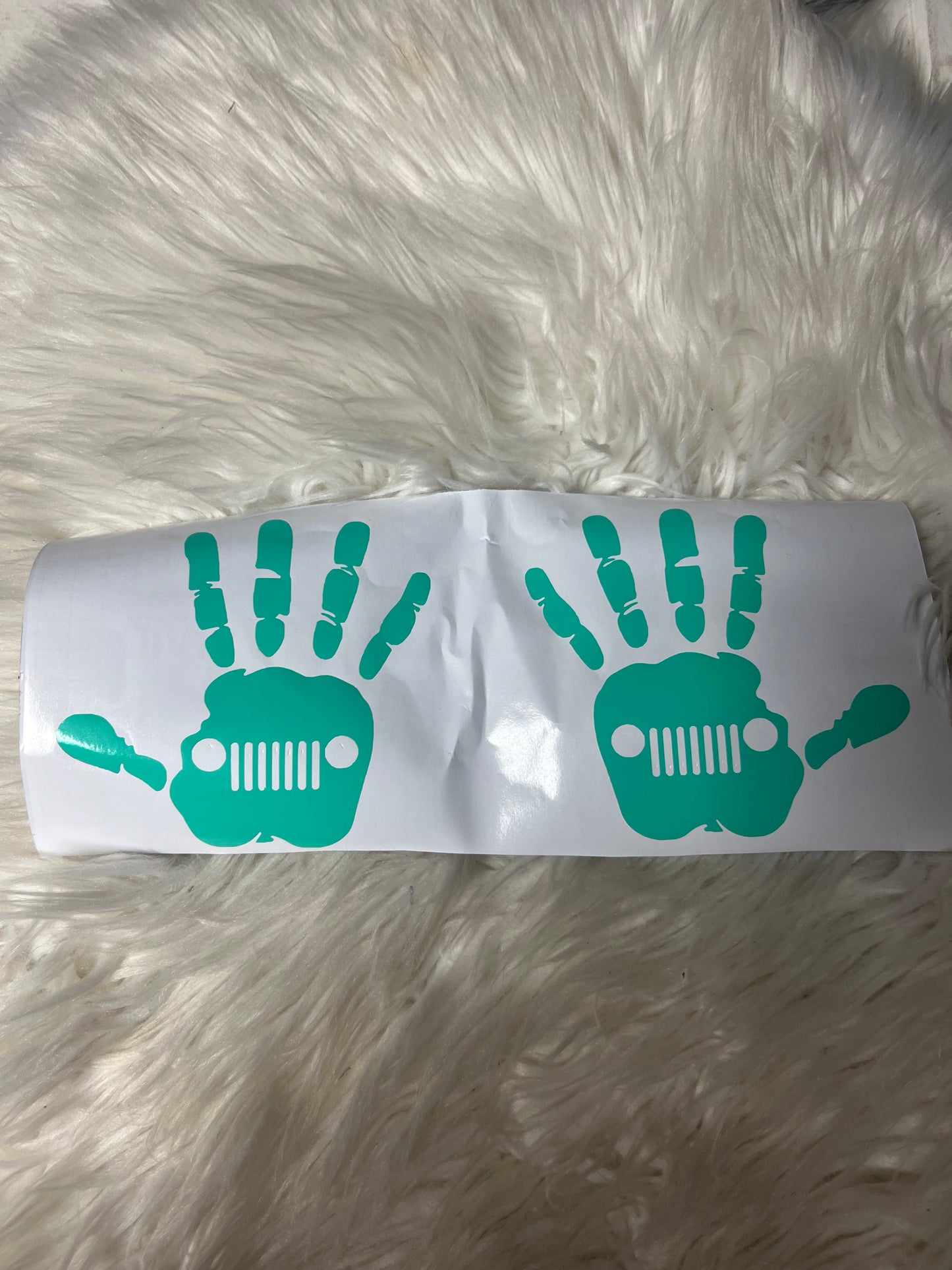 Vehicle wave car decals mint