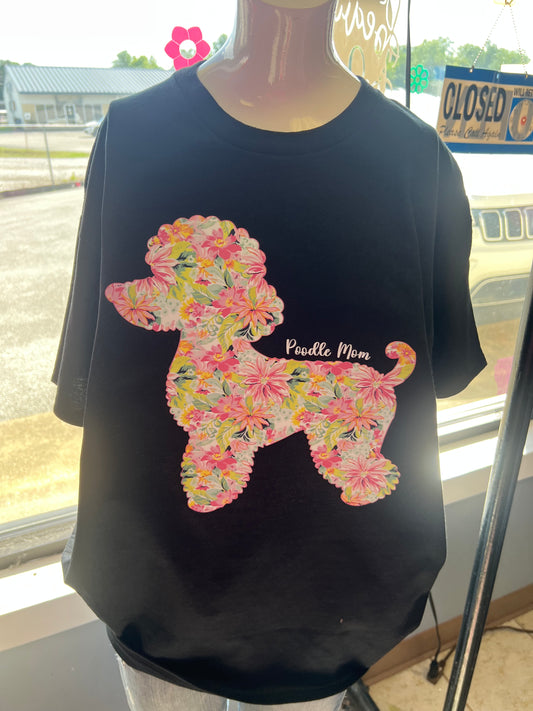 New  unisex T-shirt poodle Mom