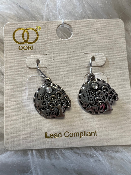 New life is beautiful earrings