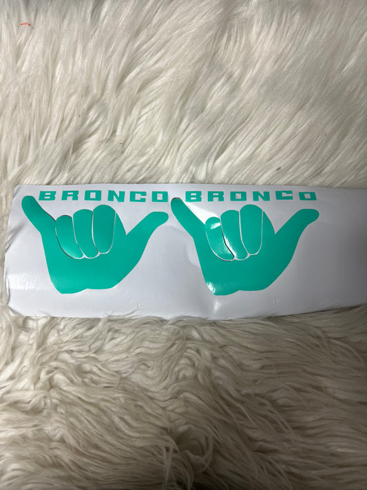 Vehicle wave car decals mint