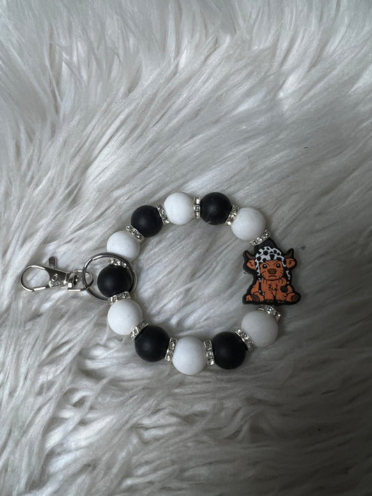New keychain bracelet Highland cow