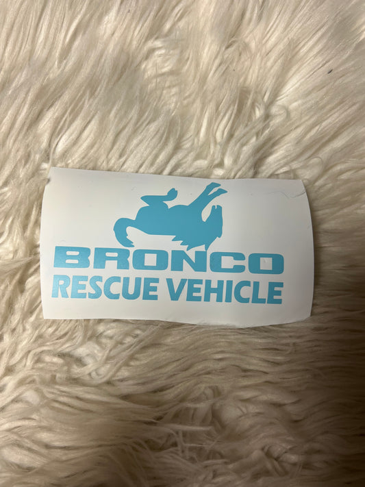 Rescue vehicle decal light blue