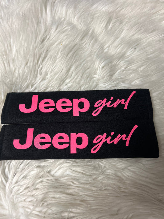 New seatbelt covers hot pink