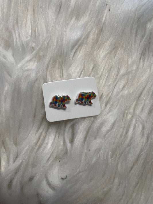 New autism awareness stud earrings