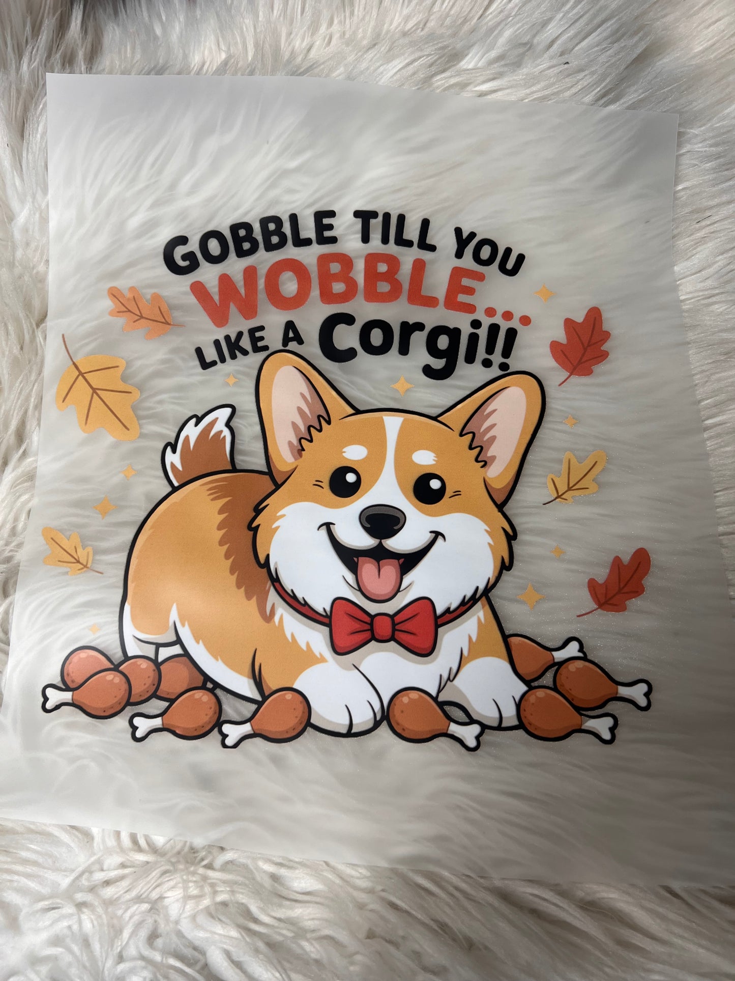 New DTF thanksgiving corgi